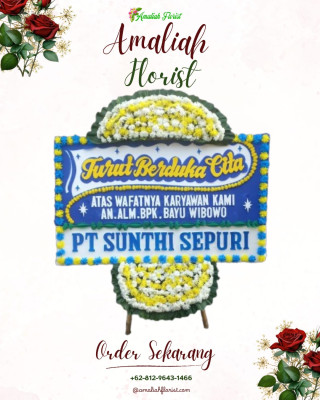 Papan Bunga Duka di Manegen
